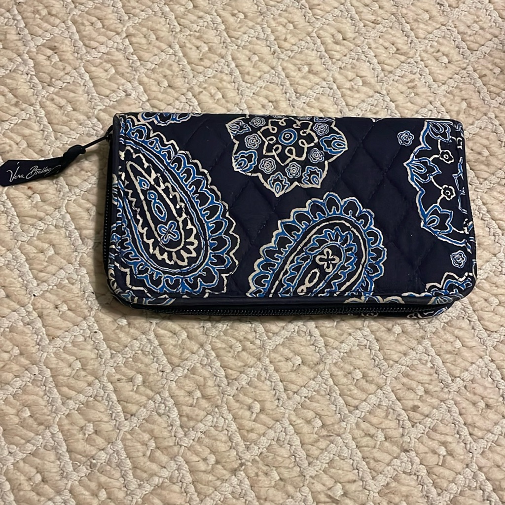 Vera Bradley Blue Paisley Wallet